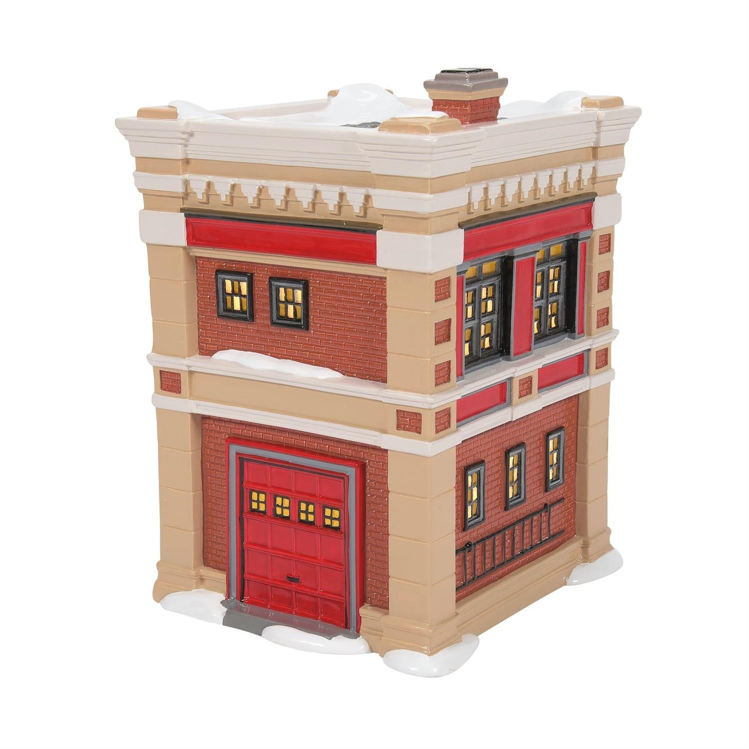 Snow Village Engine 223 Fire House #6011422